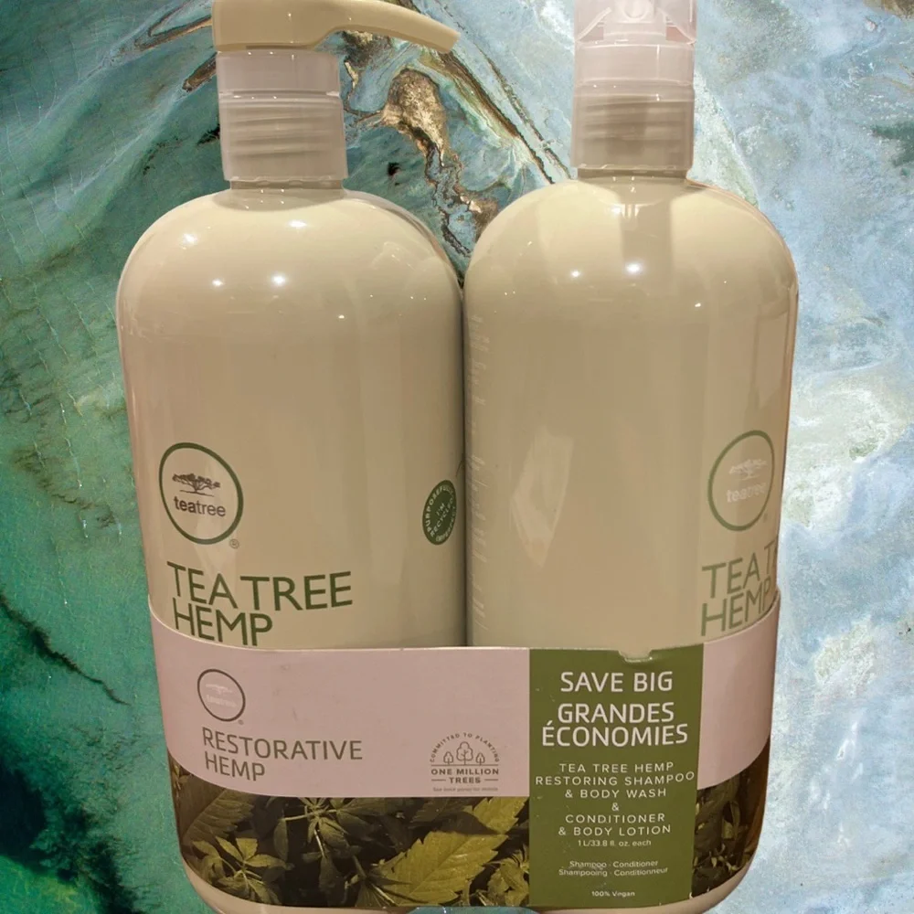 Paul Mitchell Tea Tree Hemp Restorative  Shampoo & Conditioner 33.8 oz
